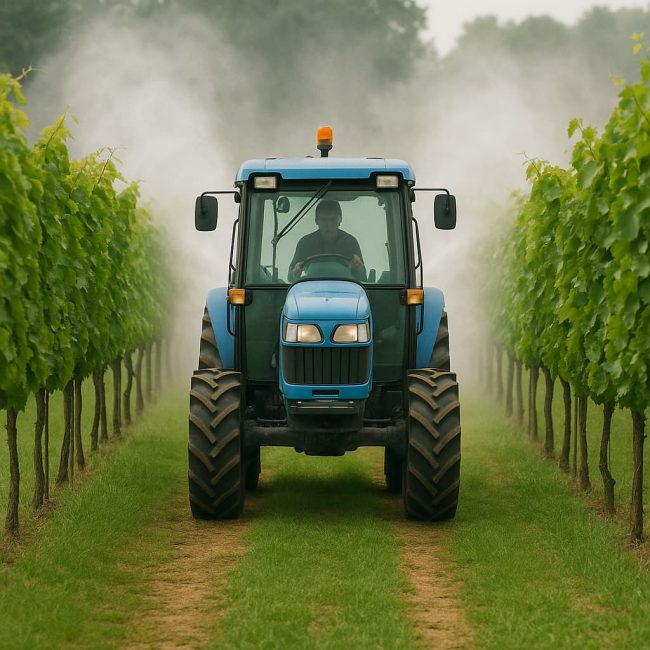 TractorSprayingGrapevines