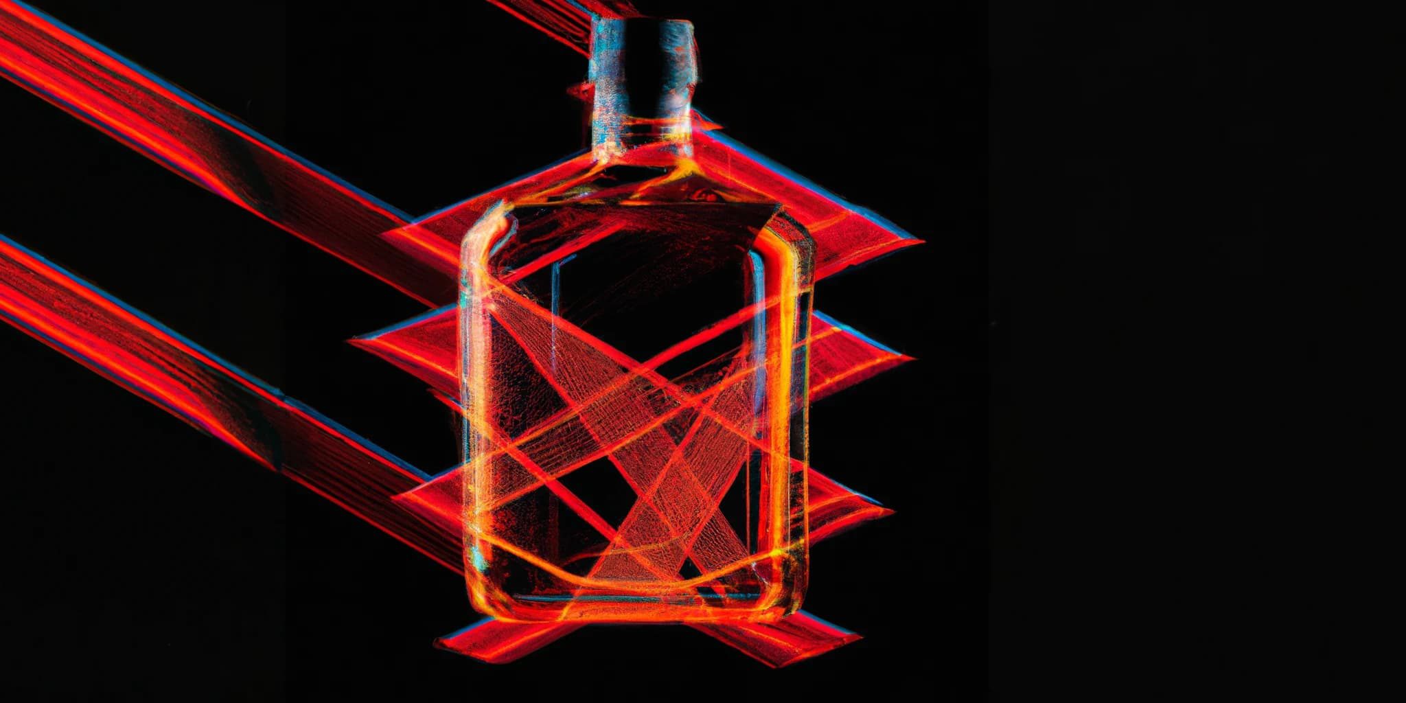 DALL·E 2023-12-05 14.20.16 – create a futuristic whiskey bottle and a background