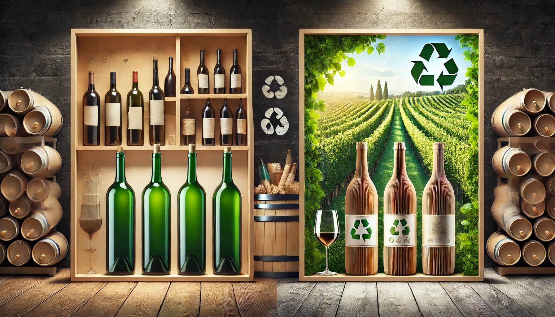 Cardboard Wine bottles Cardboard Wine bottles